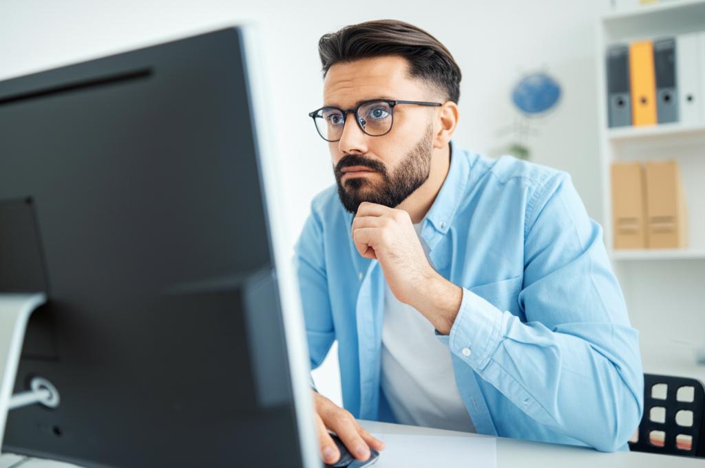 programmer looking energetic and focused at work, feeling healthy
