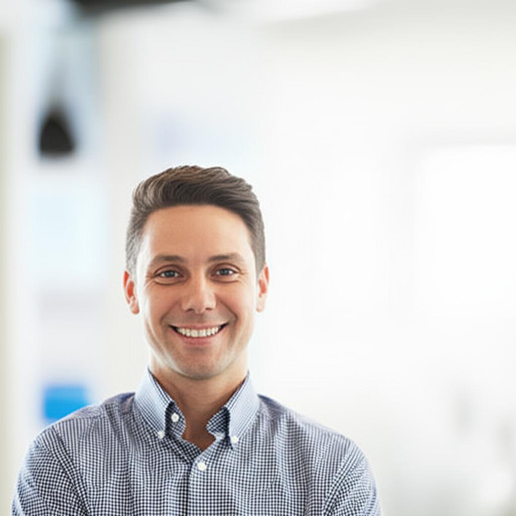 Man smiling and feeling confident after addressing health concerns